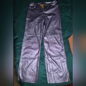 Metallic Purple Pants